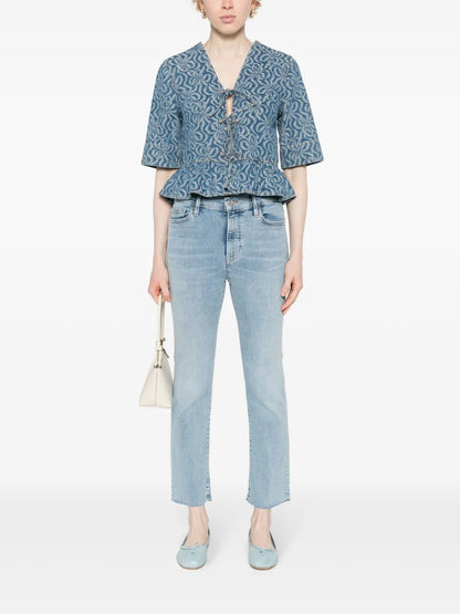 High-Rise Straight-Leg Jeans