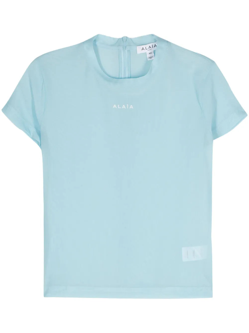 Rubberised-Logo Mesh T-Shirt