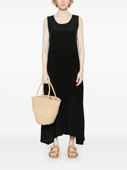 Crepe Flared Maxi Dress