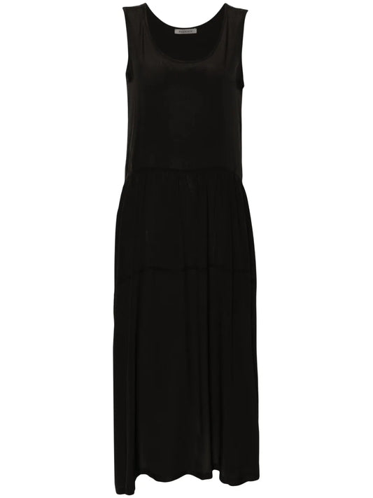 Crepe Flared Maxi Dress