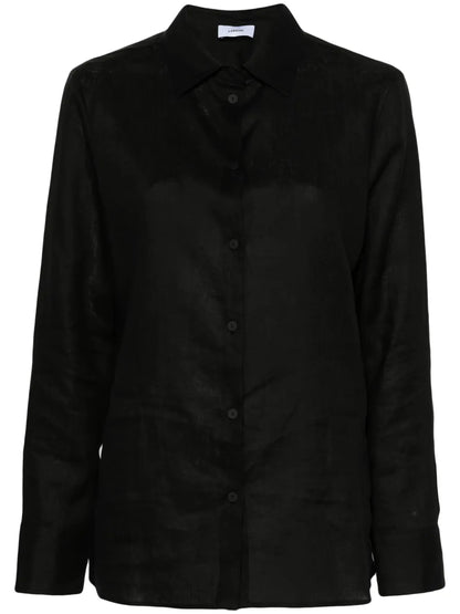 Long-Sleeves Linen Shirt