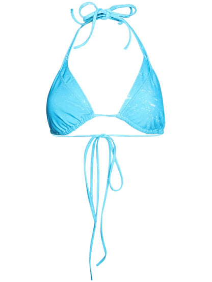 Layered Cotton Bikini Top