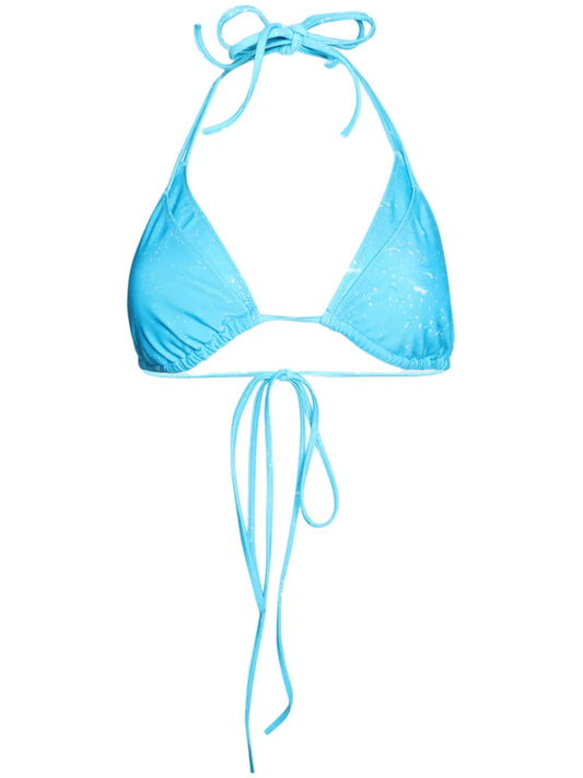 Layered Cotton Bikini Top