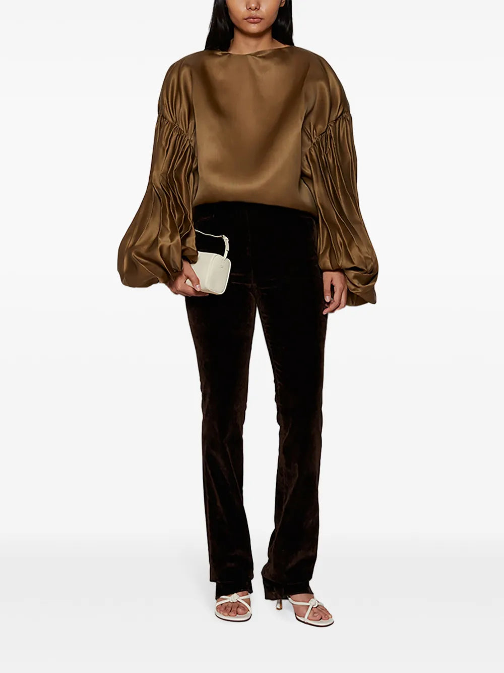 Quico Pleat-Detail Silk Blouse