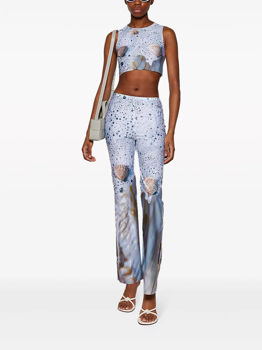 Sea Foam Straight Trousers