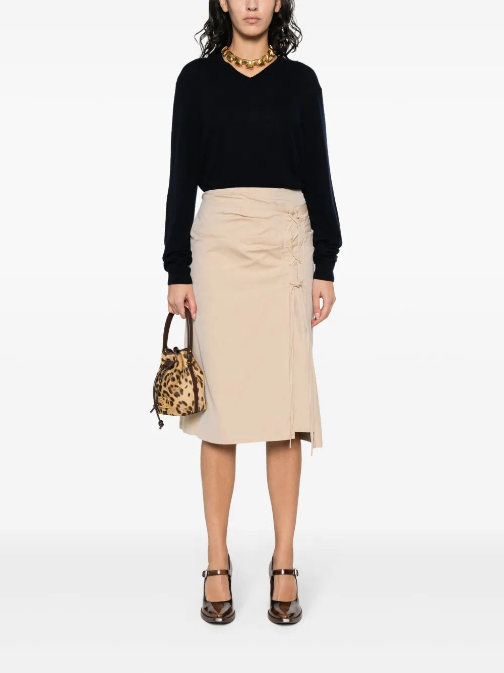 V-Neck Knitted Jumper