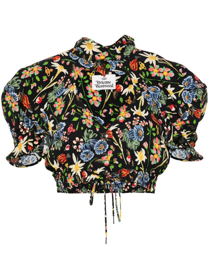 Floral Cropped Blouse