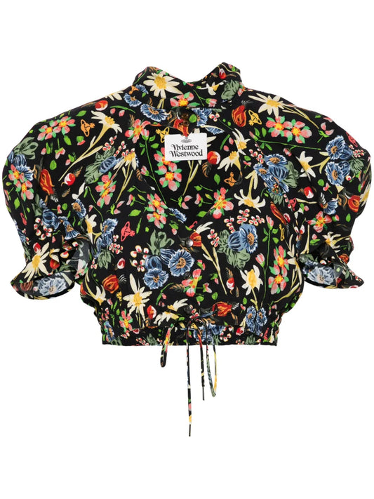 Floral Cropped Blouse