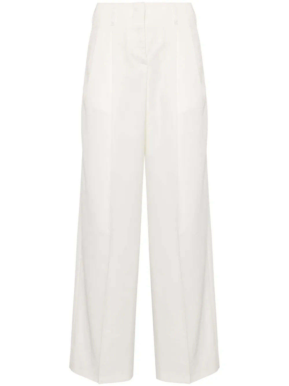 Pleated Wide-Leg Trousers