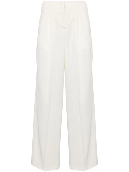 Pleated Wide-Leg Trousers