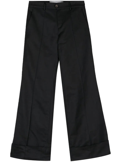 Overleaps Straight-Leg Trousers