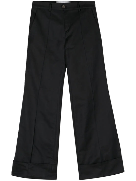 Overleaps Straight-Leg Trousers