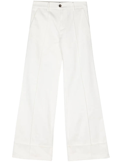 Overleaps Straight-Leg Trousers