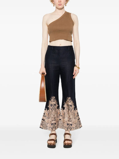 Natura High-Waist Flared Trousers