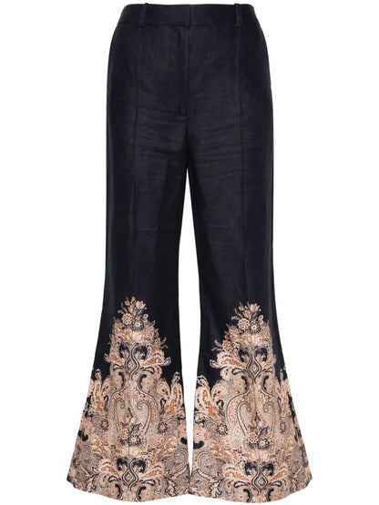 Natura High-Waist Flared Trousers