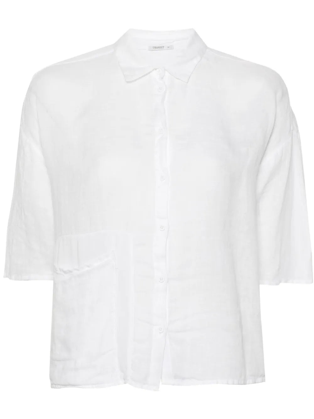 Classic-Collar Drop-Shoulder Shirt