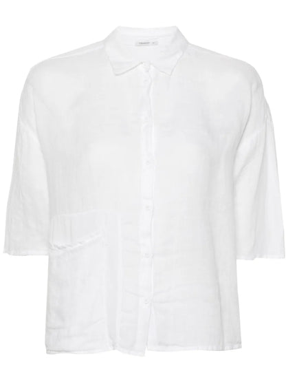 Classic-Collar Drop-Shoulder Shirt