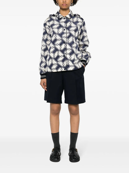 Iasone Graphic-Print Hooded Jacket