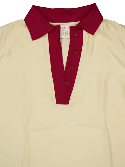 Diane V-Neck Silk Blouse