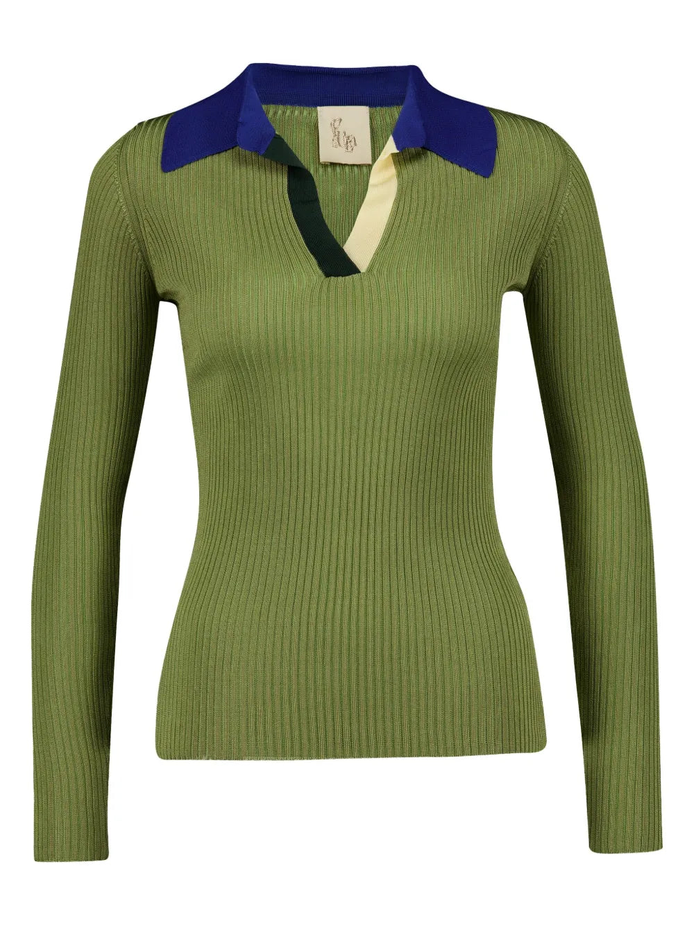 Colour-Block Knitted Top