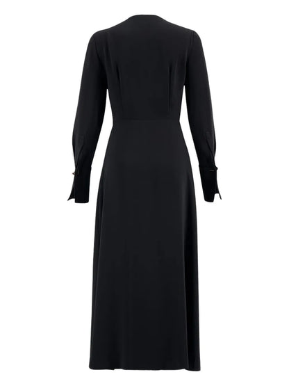 Layered-Design Midi Dress