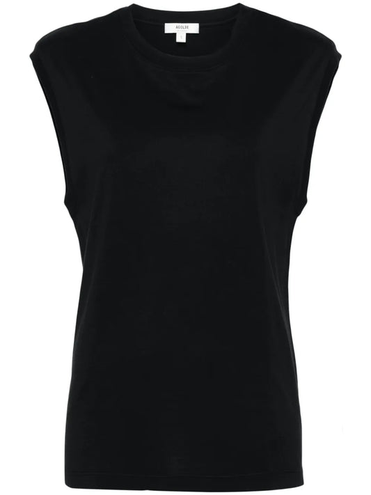 Crew-Neck Cotton Tank Top