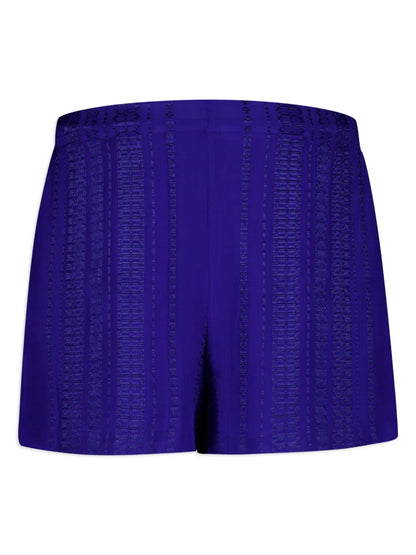 Paxi Drawstring-Waist Textured Shorts