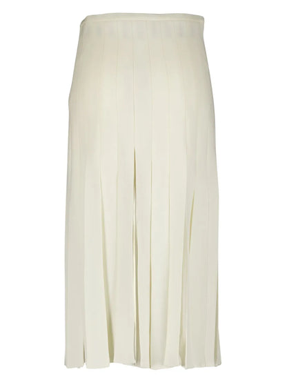 Binka Pleated Wool Skirt
