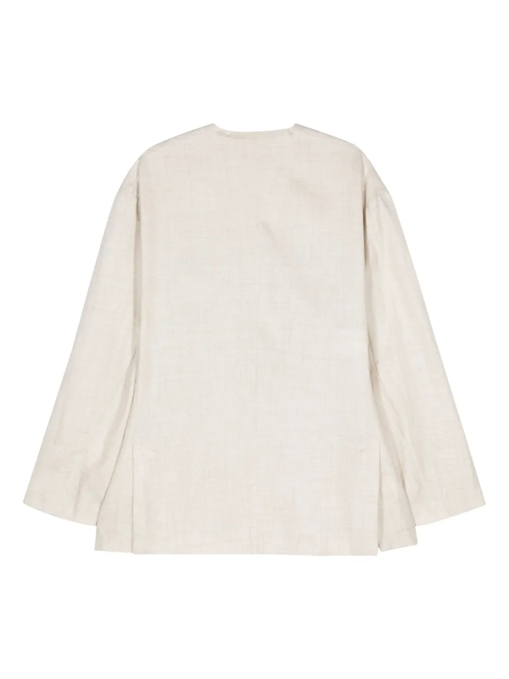 Mélange Plunging V-Neck Jacket