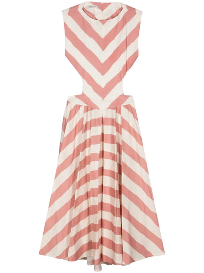 Striped Midi Dress