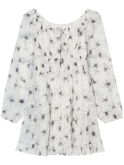 Abstract-Print Minidress