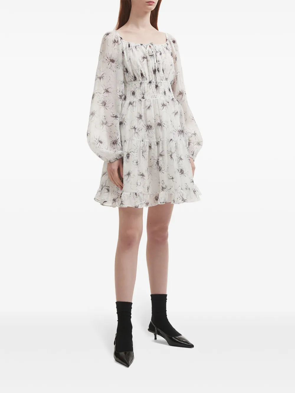 Abstract-Print Minidress