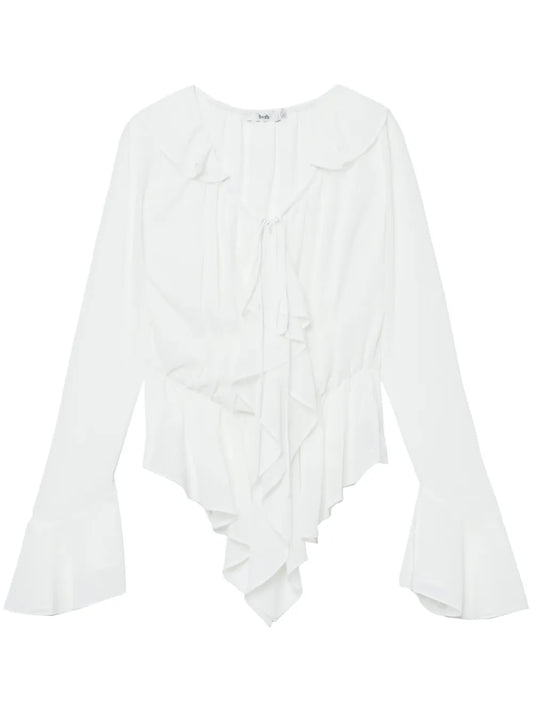 Ruffled Peplum Blouse
