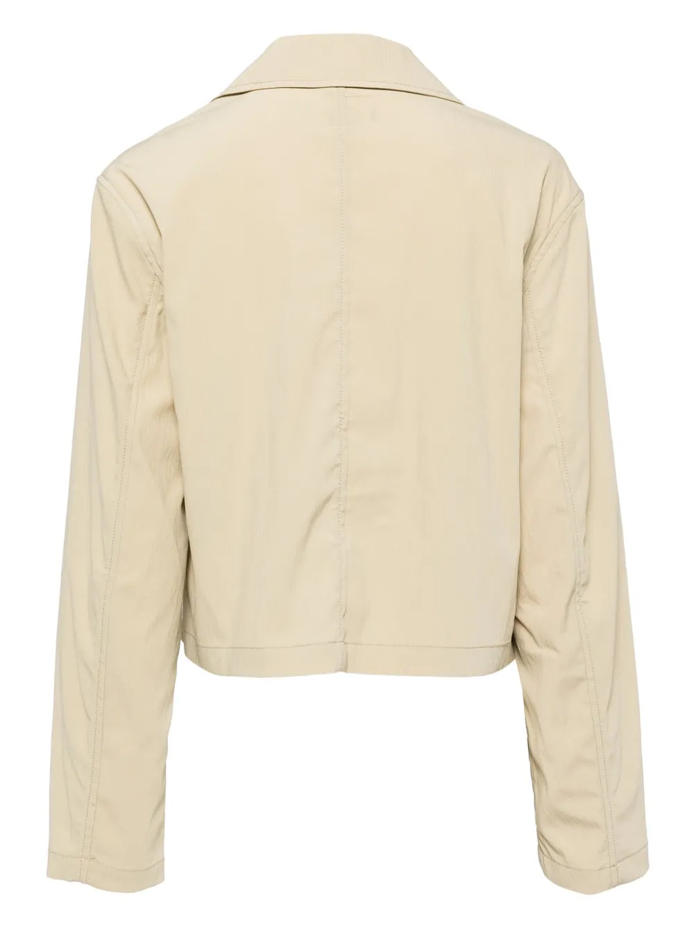 Notched-Lapel Concealed-Fastening Shirt