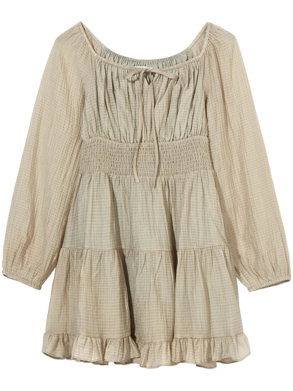 Puff-Sleeve Minidress