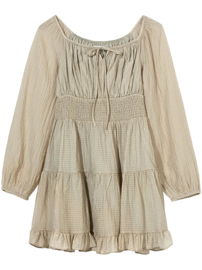 Puff-Sleeve Minidress