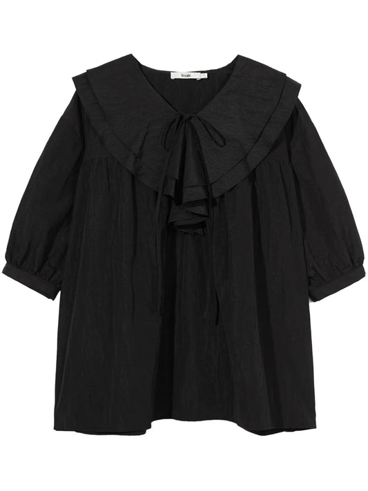 Layered Ruffle-Detail Blouse