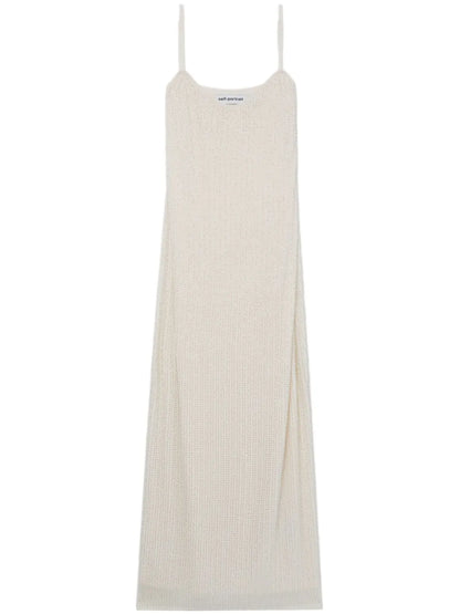 Rhinestone-Embellished Sleeveless Maxi Dress