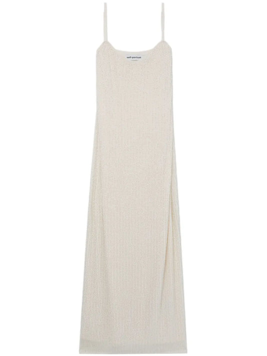Rhinestone-Embellished Sleeveless Maxi Dress