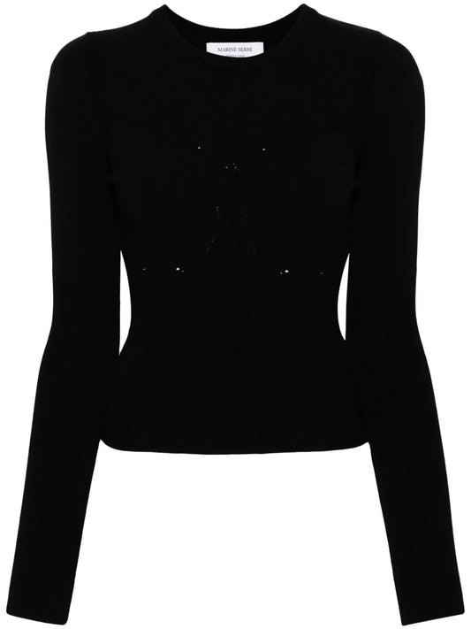 Crew Neck Straight Hem Jumper