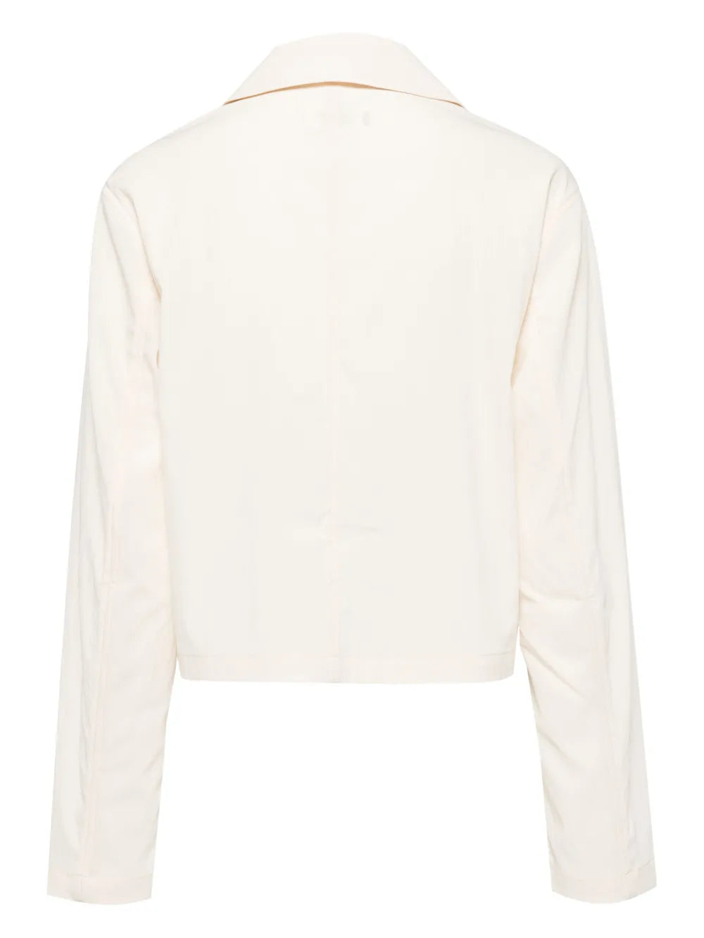 Notched-Lapel Concealed-Fastening Shirt