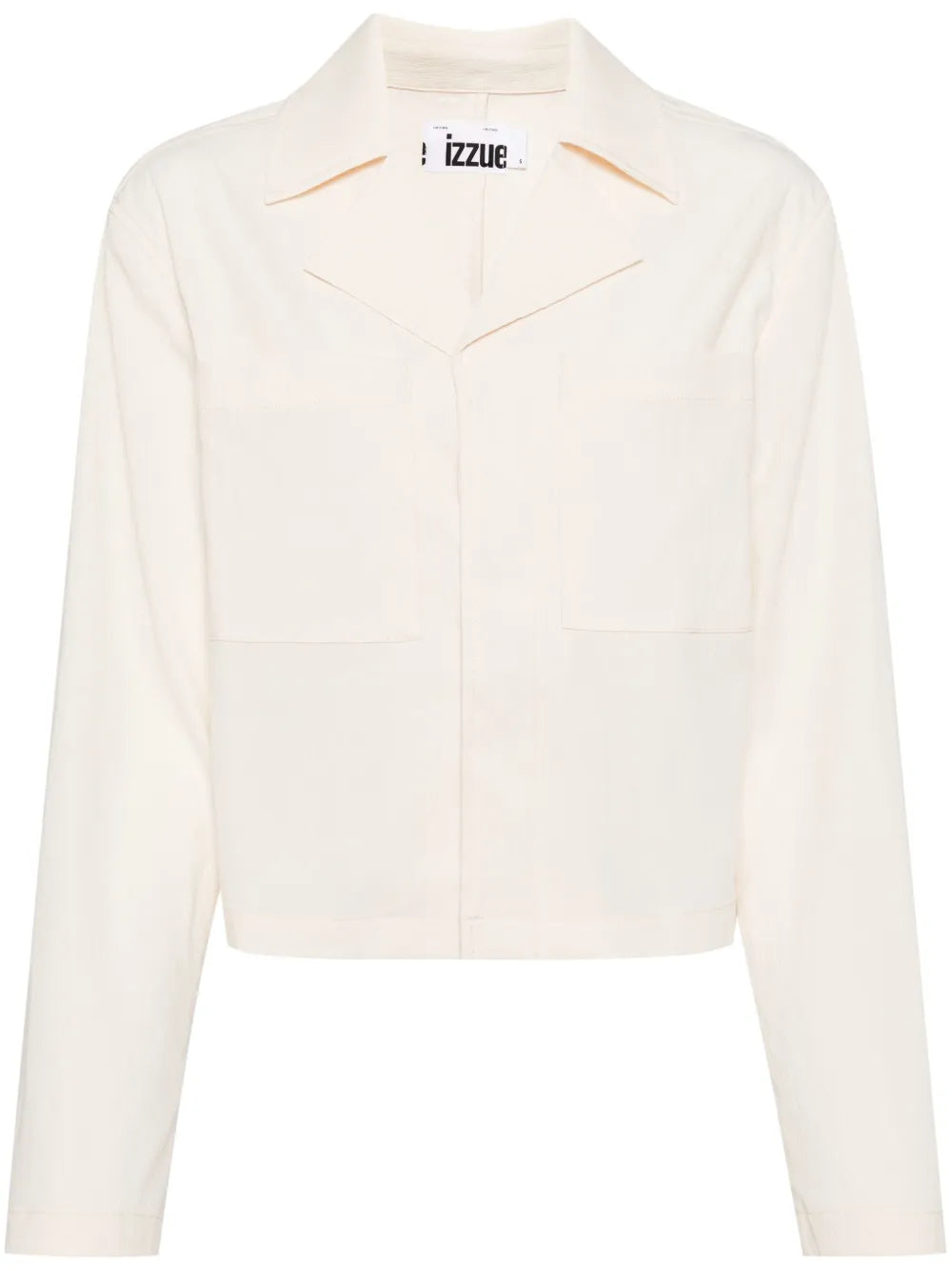 Notched-Lapel Concealed-Fastening Shirt