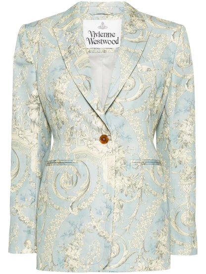 Lauren Toile De Jouy-Print Blazer