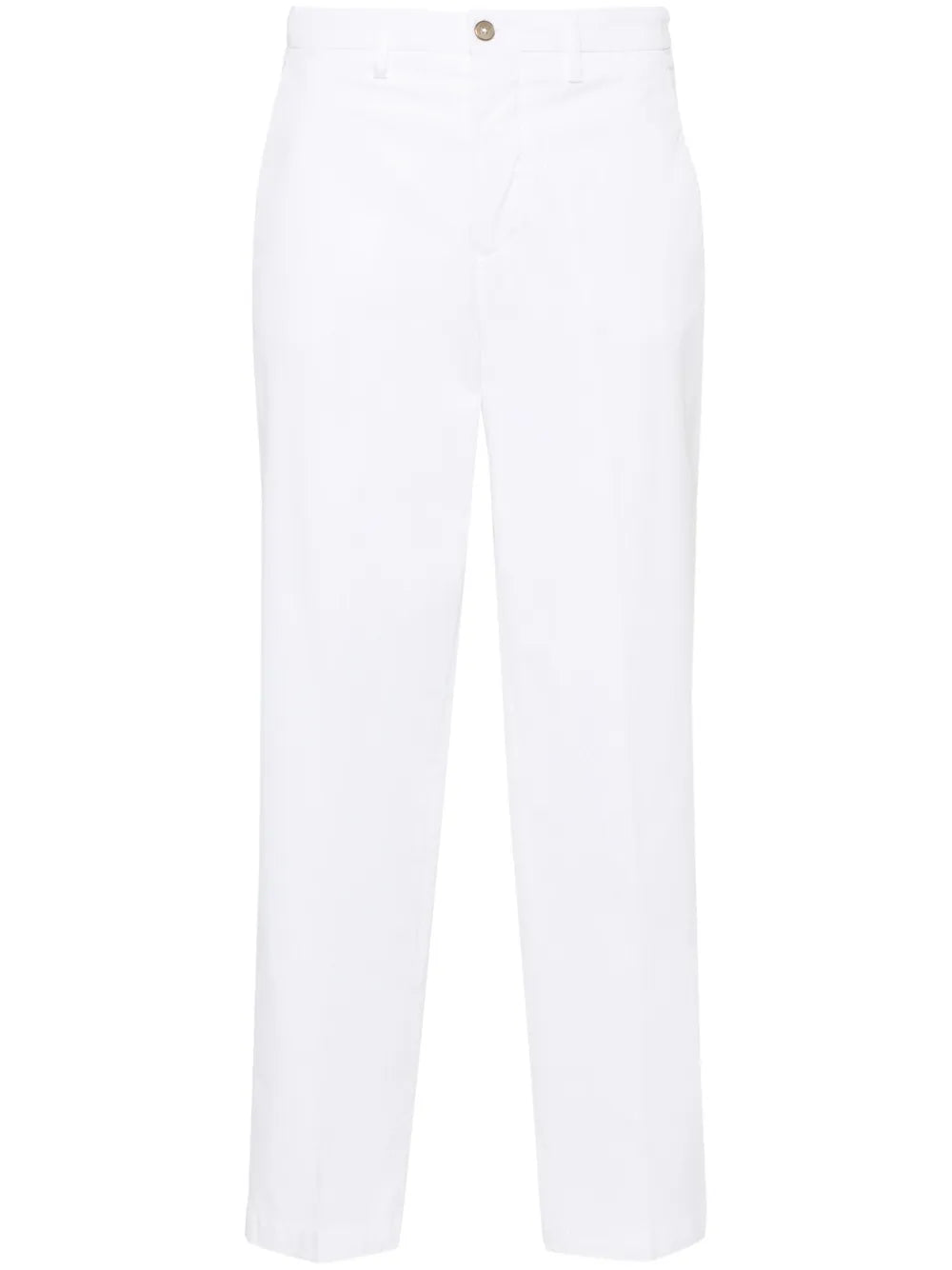 Cotton Tapered-Leg Trousers