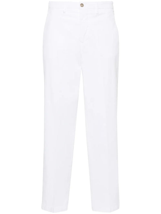 Cotton Tapered-Leg Trousers