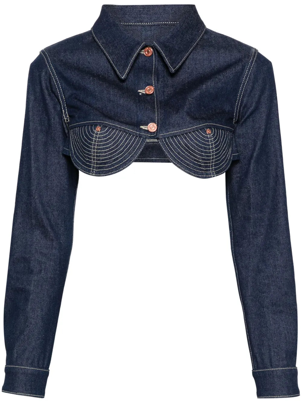 The Conical Cropped Denim Jacket