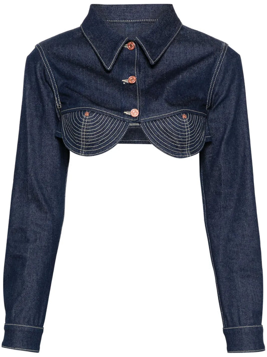 The Conical Cropped Denim Jacket
