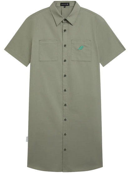 Dino Worker Shirt Dress