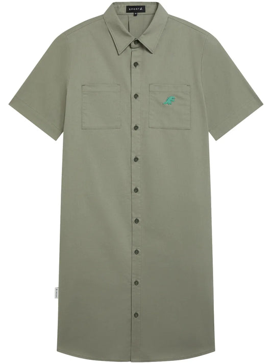 Dino Worker Shirt Dress