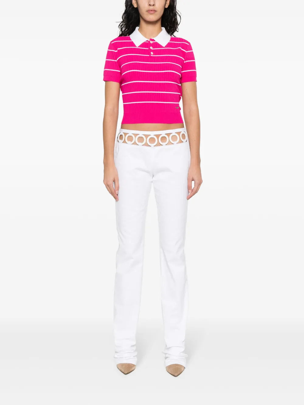 Sharpei Ring-Embellished Trousers